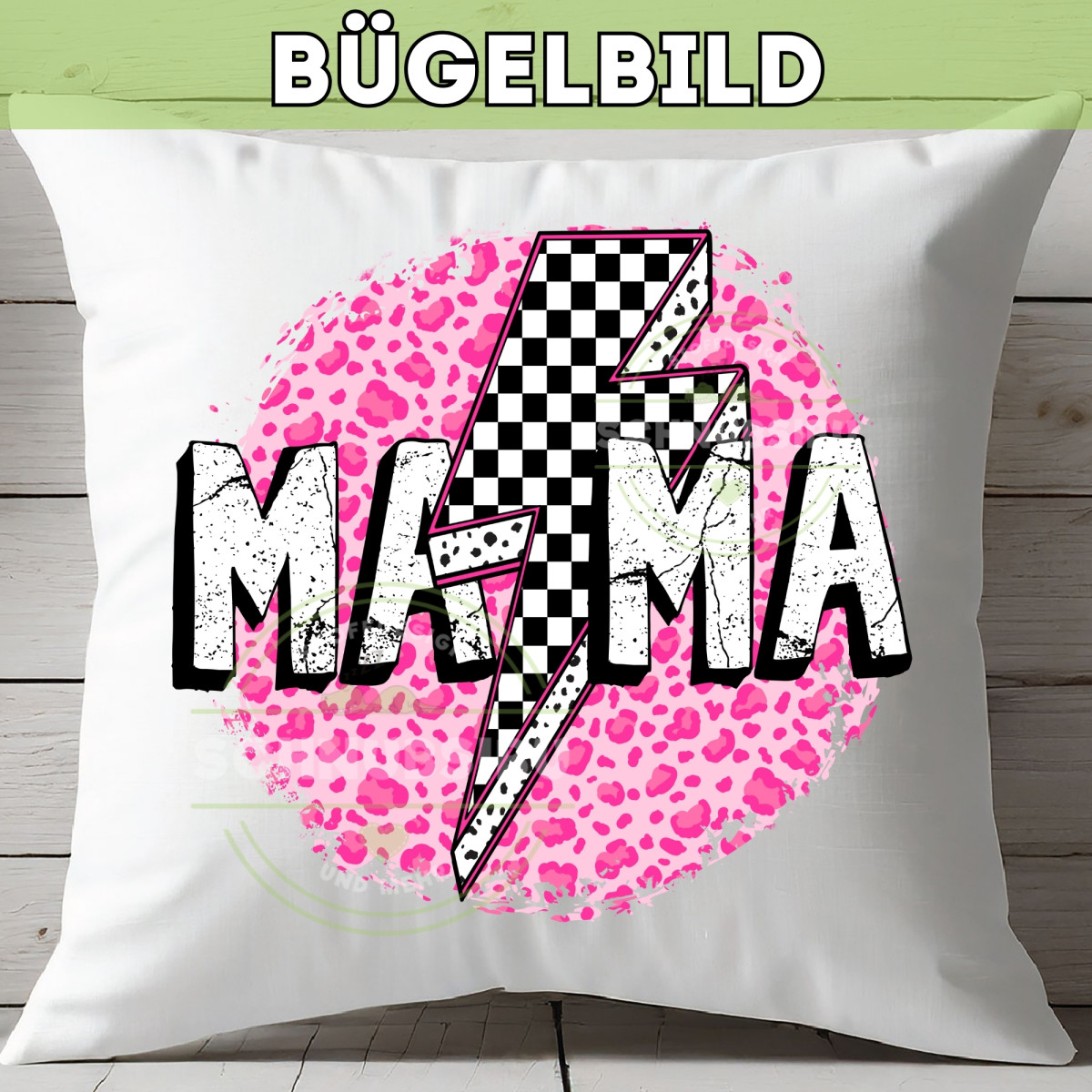 Bügelbild Muttertag - Retro Mama